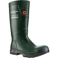 Dunlop Men's 'TerraPro Full Safety' Safety Wellingtons in Green | Size: 3