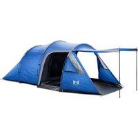 Trail Outdoor Leisure 3 Man Tent Camping Festival Living Area Darkened Bedroom Waterproof 3000mm in Blue