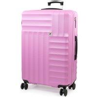 Pierre Cardin Soleil 22 Wheeled Carry On Hard Sided Cabin Suitcase TSA Luggage Pink in Pale Pink | Size: Small