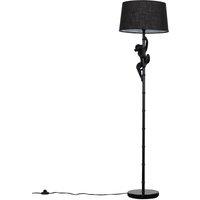 ValueLights George Monkey Black Floor Lamp