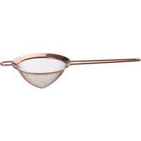 Orsina Medium Gold Finish Sieve, 10cm Stainless Steel Mesh Strainer, Miniature Sifter With Hanging Loop, Tiny Strainer in Rose Gold
