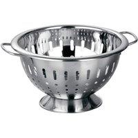 Orsina Stainless Steel Colander, Brushed Finish Colander With Twin Handles For Easy Draining, Durable Kitchen in Silver