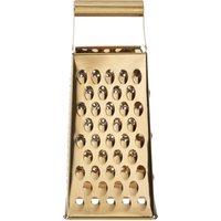 Orsina Large Gold Finish Grater, Kitchen Shredder, Gold-Toned Stainless Steel Grater, Kitchen Food Slicer For Cheese