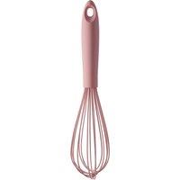 Orsina Non-Stick Black Silicone Whisk, Best Whisk for Baking, Kitchen Whisk, Wire Whisk, Heat Resistant Kitchen Whisk in Light Pink