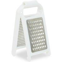 Orsina Ergonomic Handle Folding Two Sided White Grater, Versatile Grater For Cooking, Durable Cheese Grater