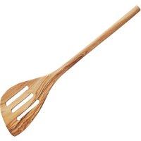 Orsina Premium Olive Wood Spatula, Sleek Slotted Cooking Utensil, Lightweight Spatula Tool, Authentic Olive Utensil in Natural
