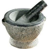 Orsina Granite Mortar & Pestle, Heavyweight Granite Grinder with Textured Interior, Ideal for Crushing Herbs