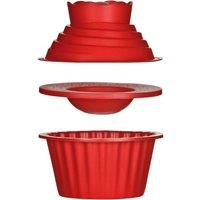 Orsina 3Pc Giant Cupcake Set in Red