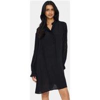 Saint Tropez Women's GreyaSZ Long Sleeve Casual Fit Dress in Black | Size: Medium