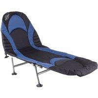 Charles Bentley ODYSSEY Premium Folding Camp Bed Sturdy Portable Lounger Chair in Black