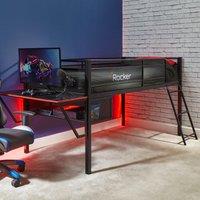 Sanctum Mid Sleeper Gaming Bed Bunk with Gaming Desk