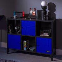 Mesh-Tek Metal Sideboard Display Cabinet, Wide 6 Cube Storage