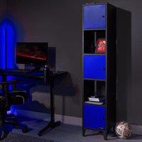 Mesh-Tek Metal Display Cabinet, Tall 5 Cube Storage