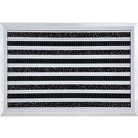 Nicoman Aluminium Barrier Dirt-Trapper Door Mat Carpet Brush 60cm x 40cm in Grey | Size: 40 cm x 60 cm