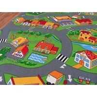 RugsX Little Village Rug | Size: 100 cm x 100 cm
