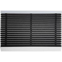 Nicoman Aluminium Barrier Dirt-Trapper Door Mat Black Brush 60cm x 40cm in Grey | Size: 40 cm x 60 cm