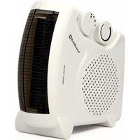 Rediffusion Portable Dual Position Fan Heater in White
