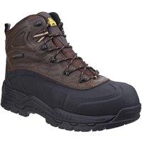 Amblers Men's 'FS430 Orca' Waterproof Safety Footwear in Brown | Size: 10.5