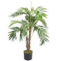 Leaf Large Artificial Palm Tree 120cm Luxury Plants in Green