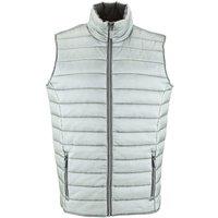 SOL'S Men's Wave Padded Water Repellent Bodywarmer Gilet in Grey | Size: 2XL
