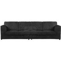 Luxor Long Fabric Jumbo Cord 4 Seater Sofa - Full Back