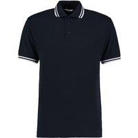 Kustom Kit Men's Tipped Piqu Short Sleeve Polo Shirt in Navy | Size: 2XL