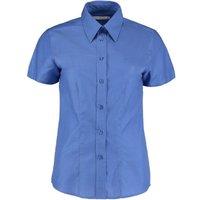 Kustom Kit Women's Workwear Oxford Short Sleeve Shirt in Mid Blue | Size: 10