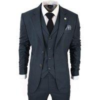 TruClothing Men's AK Collection Herringbone Tweed 3 Piece Suit in Olive | Size: 38R