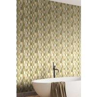 Hoopla Walls Building Blocks Matt Wallpaper in Olive