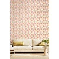 Hoopla Walls Building Blocks Matt Wallpaper in Pink