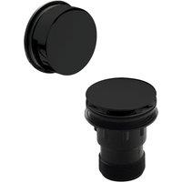 Balterley Click Clack Push Button Bath Waste & Overflow for 13mm Baths - Black
