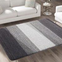 FURNOS Washable Non Slip Indoor Door Kitchen Mat Grey Patterned | Size: Large