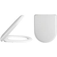 Balterley Standard D Shape Top Fix Soft Close - White