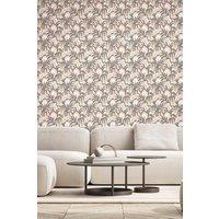 Hoopla Walls Chunky Flower Matt Wallpaper in Pink