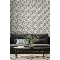 Hoopla Walls Chunky Flower Matt Wallpaper in Charcoal
