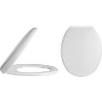 Balterley Standard Round Top Fix Soft Close - White