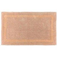 Homescapes Luxury Extra Large Bath Mat Reversible 1600GSM 100% Cotton, 70 x 120cm in Peach | Size: 70 x 120 cm
