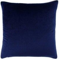 Furn Meridian Velvet Piped Cushion in Navy | Size: 55 cm x 55 cm