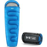 Trail Outdoor Leisure Mummy Sleeping Bag 3 Season Waterproof Adult Single Outdoor Camping Trail in Blue