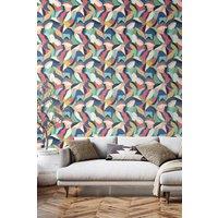 Hoopla Walls Leafy Patchwork Matt Wallpaper