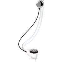 Balterley Extended Pop Up Bath Waste Overflow for Baths up to 10mm Thick in Silver