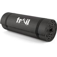Trail Outdoor Leisure Contour Camping Mat 15mm Thick Sleeping Roll Pad Waterproof Lightweight Trail in Black