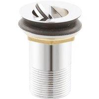 Balterley Round Unslotted Flip Top Basin Waste Chrome in Silver