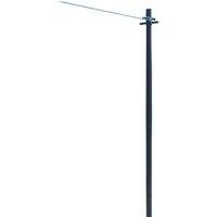 JVL 2.4M Clothes Post + 30m Washing Line in Black | Size: 2 Pack