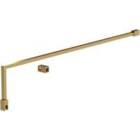 Balterley Wetroom Accessories Screen Support Bar Kit - Brushed Brass in Metallics