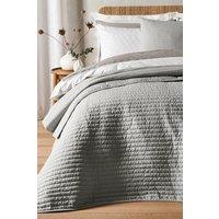 Bianca 'Quilted Lines' Bedspread in Silver