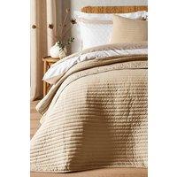 Bianca 'Quilted Lines' Bedspread in Natural