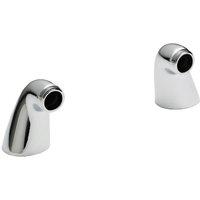 Balterley Tap Accessories Short Inlet Legs Pair Chrome in Silver