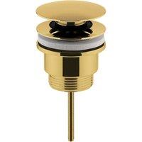 Balterley Universal Push Button Basin Waste Slotted UnslottedBrushed Brass in Metallics