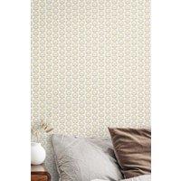 Hoopla Walls Retro Flower Matt Wallpaper in Grey